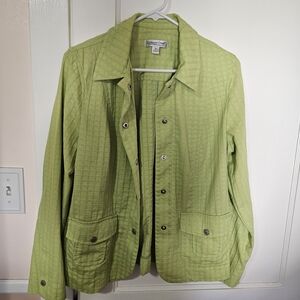 Coldwater Creek Lime Utility Jacket